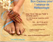 Massage Rflexologie Plantaire,Institut "De la Tte aux Pieds" Avignon Vedne Linda Foriscetti naturopathe reiki nutrition